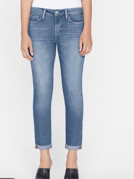 Frame Denim Denim - 131. Frame Le Garçon Denim Light Blue Cropped Slim Jeans